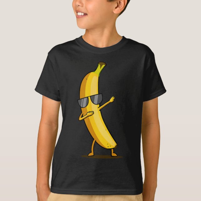 T-shirt Banane jaune Dabbing - Dab Funky Dancing Fruit (Devant)