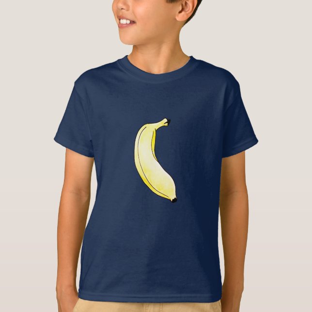 T-shirt banane jaune fruit (Devant)