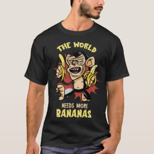 T-shirt Banane Le monde a besoin de Vegan Food Summer Frui