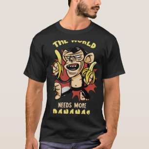 T-shirt Banane Le monde a besoin de Vegan Food Summer Frui