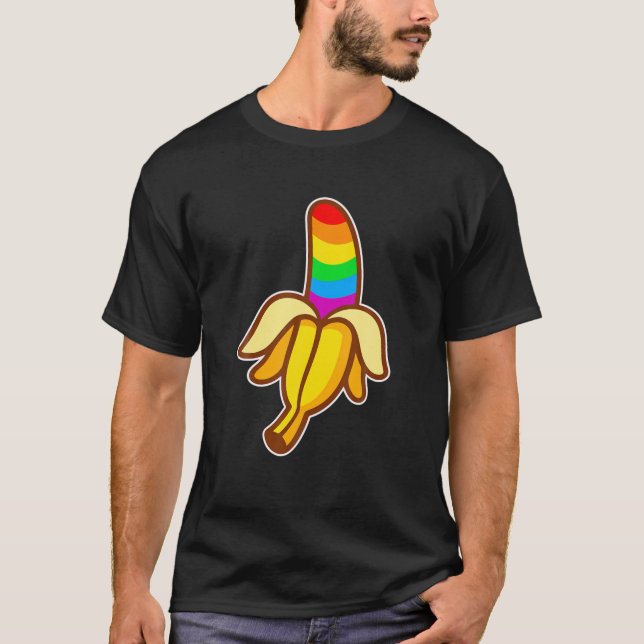 T-shirt Banane - LGBTQ (Devant)