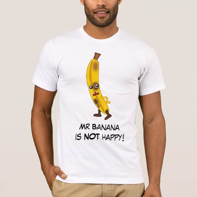 T-shirt Banane : Mauvais Gang aux fruits avec Slogan perso (Devant)