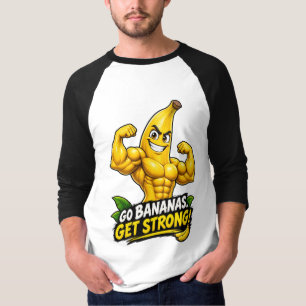 T-shirt Banane Musclée – Devenez Fous, Devenez Forts !