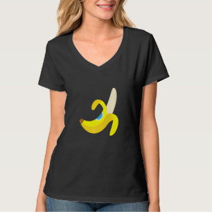 T-shirt Banane Plantain mignonne Ripe Fruit Peellé Yello