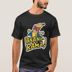 T-shirt banane portant un masque de super-héros