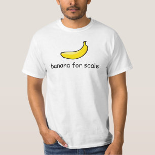 T-shirt banane pour l'échelle