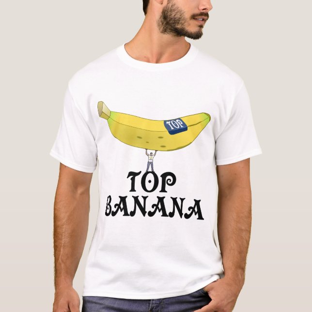 T-shirt Banane supérieure - customisée (Devant)