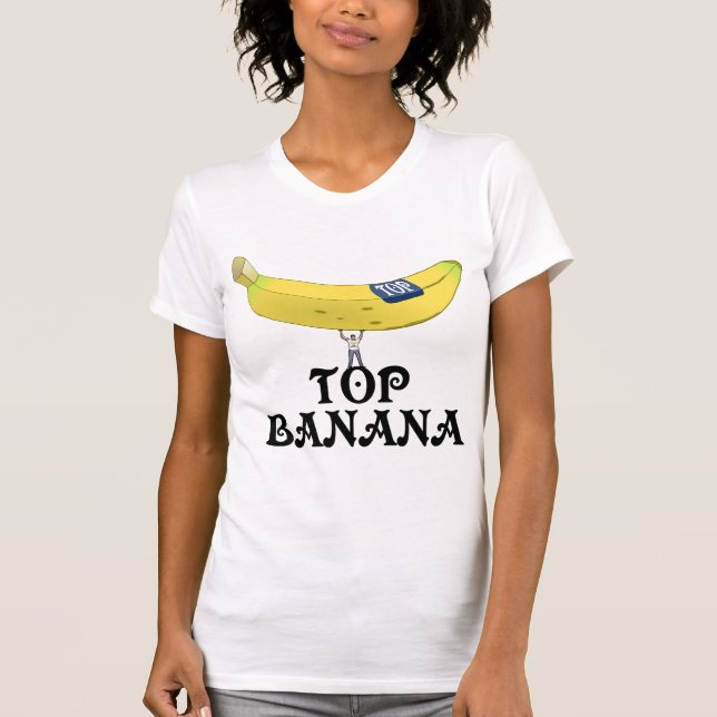 T-shirt Banane supérieure - customisée (Devant)