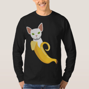 T-shirt Bananes Chat I Banane Fruits sains Fruits jaunes