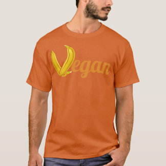 T-shirt Bananes Formant La Lettre V De Végétan
