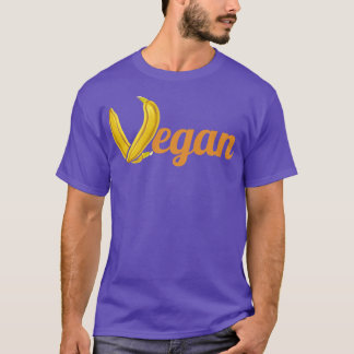 T-shirt Bananes Formant La Lettre V De Végétan