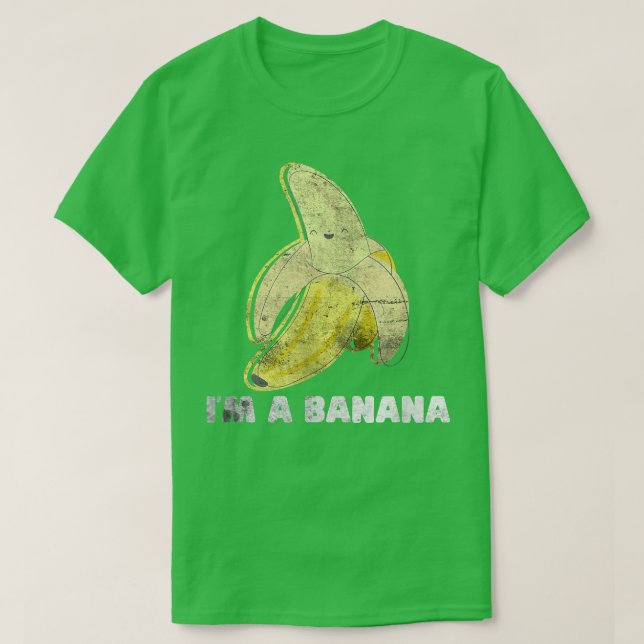 T-shirt Bananes Lover Fruit sain Végétarien Je suis Banan (Design devant)