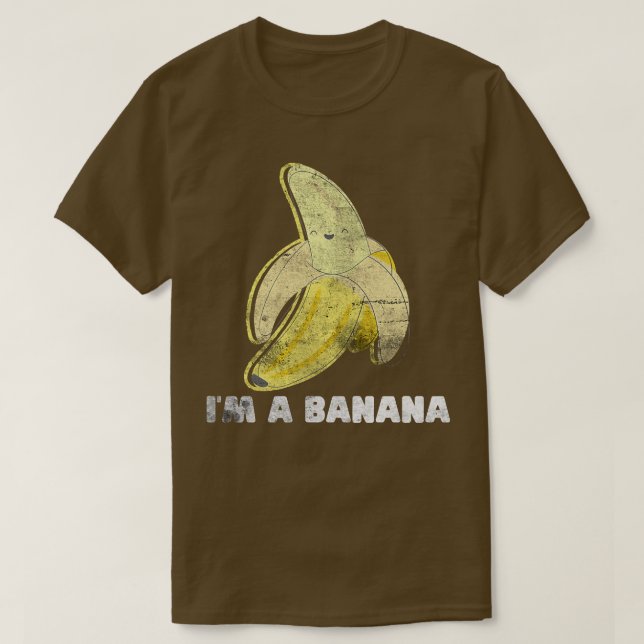 T-shirt Bananes Lover Fruit sain Végétarien Je suis Banan (Design devant)