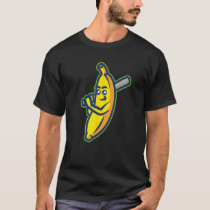 T-shirt Bananes Mignonnes Tenant Bat De Baseball Pour Le B