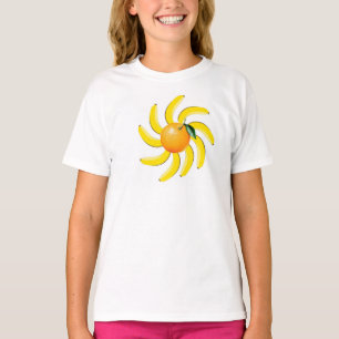 T-shirt Bananes oranges