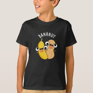 T-shirt Bananut Funny Fruit Banana Pun Dark BG