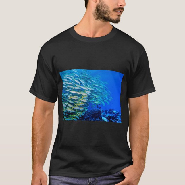T-shirt Banc de poissons tropicaux (Devant)