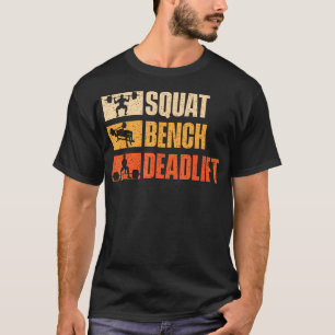 T-shirt Banc de squat deadlift - Musculation salle de spor