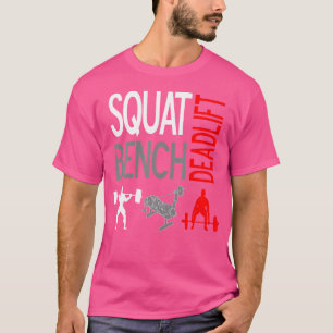 T-shirt Banc de squat Démontage T Chemise Gym Poids Tee