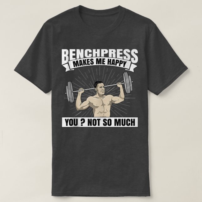 T-shirt Banc Presse Cadeau Musculation Hommes GYM Tank (Design devant)