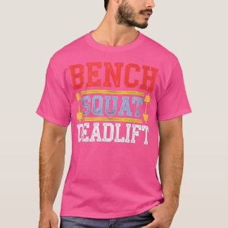 T-shirt Banc Squat Deadlift Barbell Bodybuilding