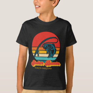 T-shirt Bancs extérieurs Obx Retro de Walleye Fish de Caro