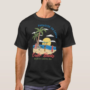 T-shirt Bancs Extérieurs Paradis De La Caroline Du Nord Su
