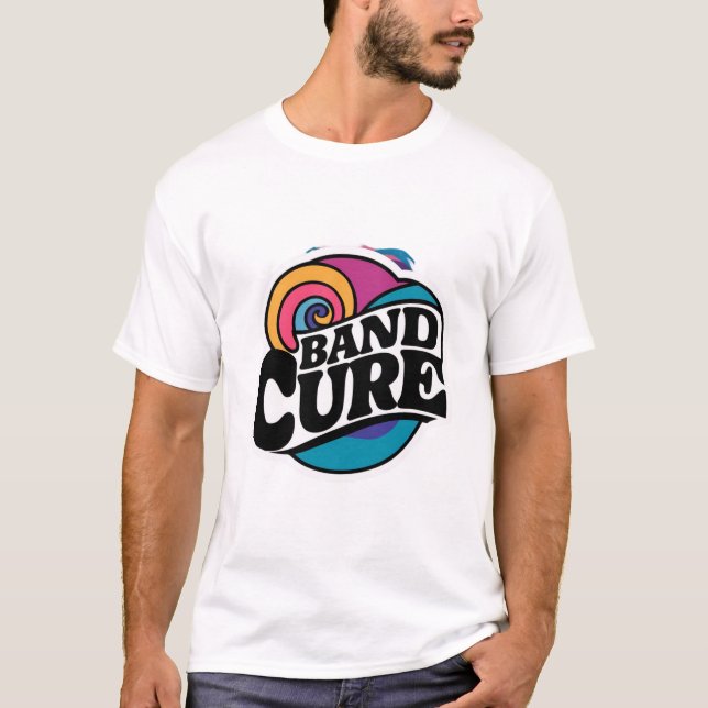 T-shirt Band Cure Sticker (Devant)