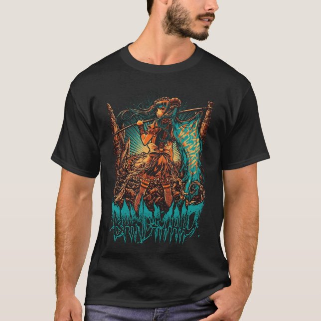 T-shirt Band Maid Green (Devant)