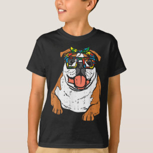 T-shirt Bandana à puzzle pour bouledogue anglais Gles Sens