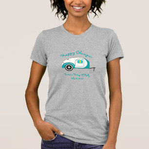T-shirt Bande-annonce Vintage Glamper Aquamarine