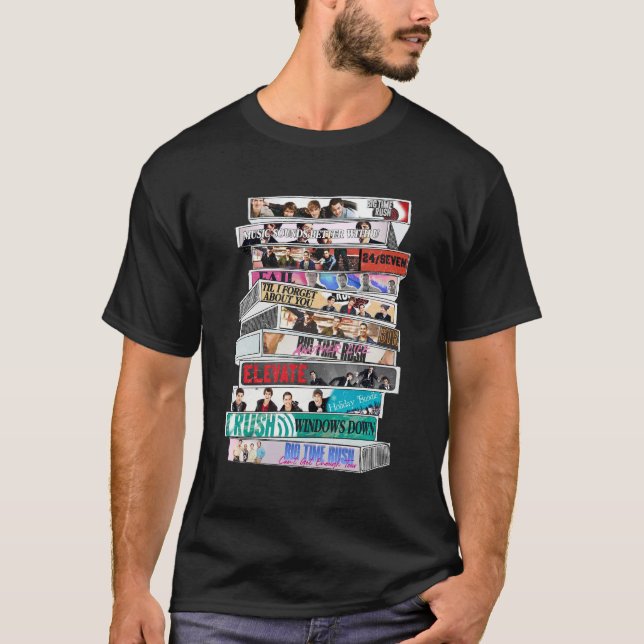 T-shirt Bande Cassette Big Time Rush (Devant)