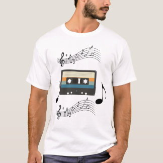 T-shirt Bande Cassette Rétro