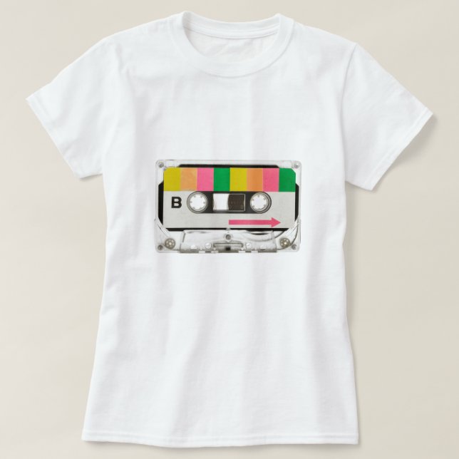 T-shirt Bande Cassette Rétro (Design devant)