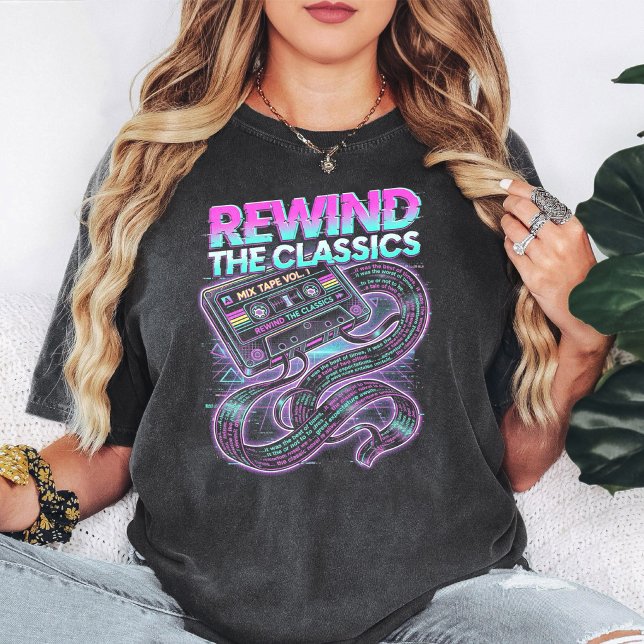T-shirt Bande Cassette Rétro Mixtape Vaporwave (Créateur téléchargé)