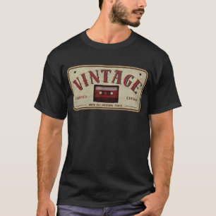 T-shirt Bande Cassette Vintage Édition Limitée Amoureux de