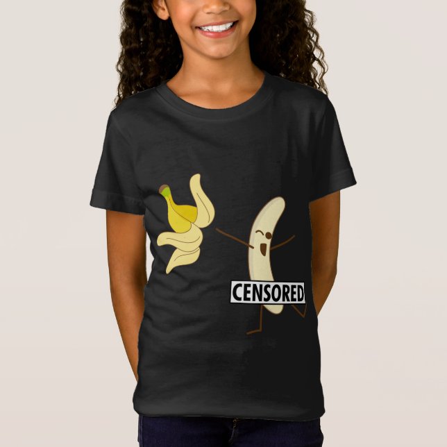 T-Shirt Bande De Banane Censée Drôle Pour Mignonne Peel Bo (Devant)