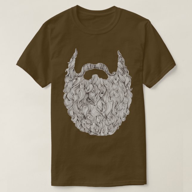 T-shirt Bande de barbe pleine barbe (Design devant)