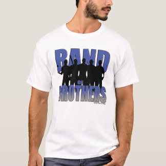 T-shirt Bande de base-ball des frères (bleu/argent)