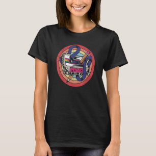 T-shirt Bande de cassette audio Retro dérangée Vol 2