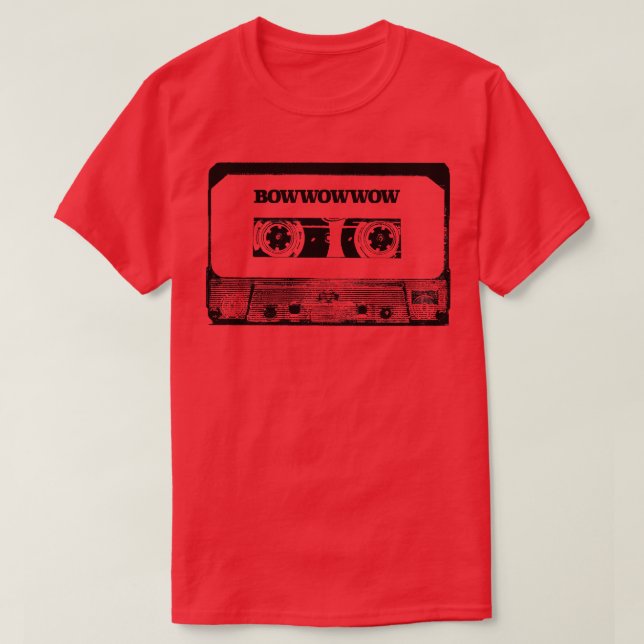 T-shirt Bande de cassette Bow Wow Wow Cassette (Design devant)