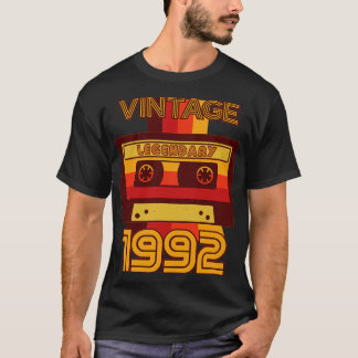 T-shirt Bande de cassette légendaire vintage Retro 1992