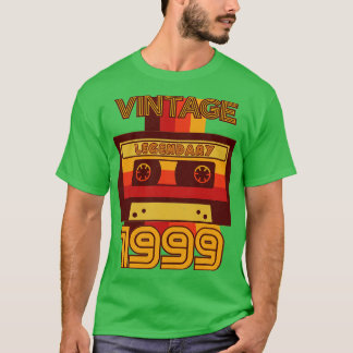 T-shirt Bande de cassette légendaire vintage Retro 1999