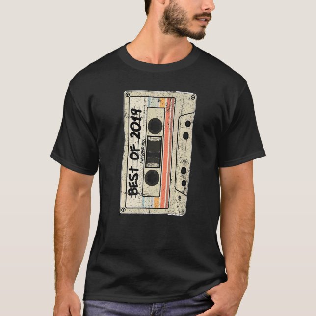 T-shirt Bande de cassette Retro Best of 2019 (Devant)