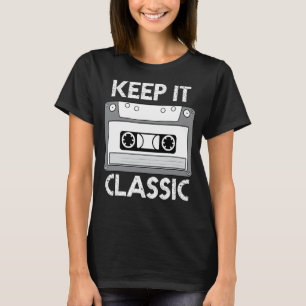 T-shirt Bande de cassette rétro les années 70 80s 90s Gard