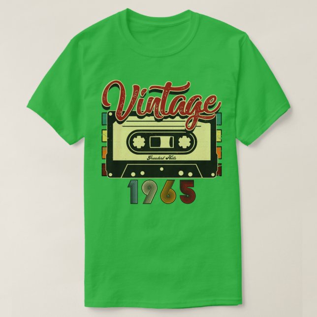 T-shirt Bande de cassette vintage 1965 (Design devant)