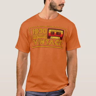 T-shirt Bande de cassette vintage Retro 1930