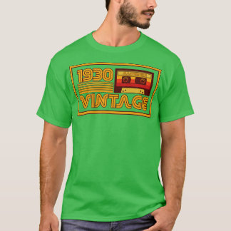 T-shirt Bande de cassette vintage Retro 1930