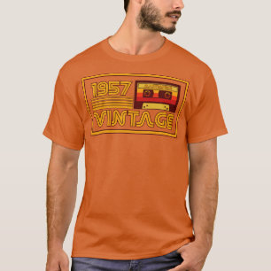 T-shirt Bande de cassette vintage Retro 1957