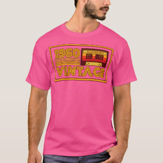 T-shirt Bande de cassette vintage Retro 1960